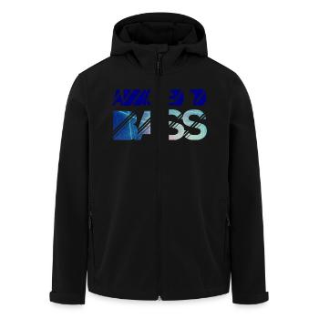 Addicted to bass - Recycelte Männer Softshell-Jacke von Stanley/Stella - Schwarz - Vorne - AI Model Male 185 light (185cm)