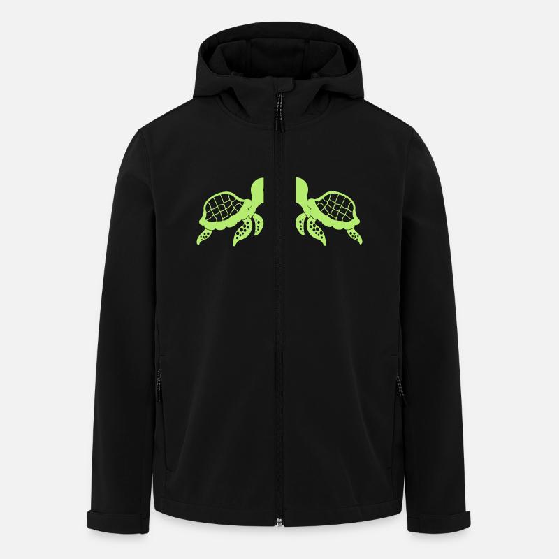 schildkroeten_001 - Veste softshell homme en polyester recyclé Stanley/Stella - noir
