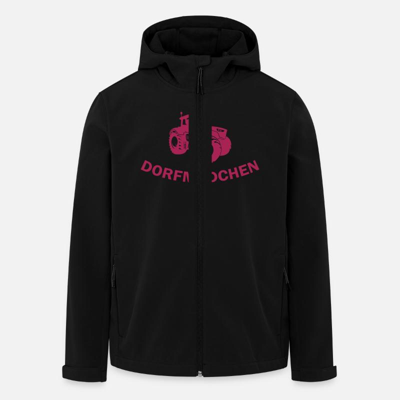 dorfmaedchen - Recycelte Männer Softshell-Jacke von Stanley/Stella - Schwarz