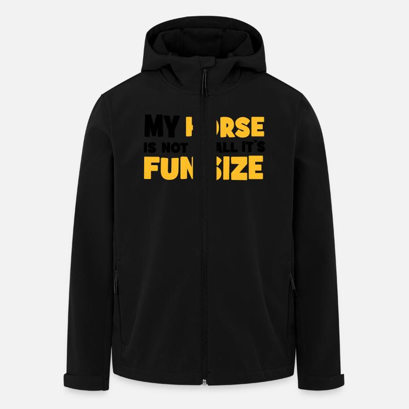 petit cheval - Veste softshell homme en polyester recyclé Stanley/Stella - noir