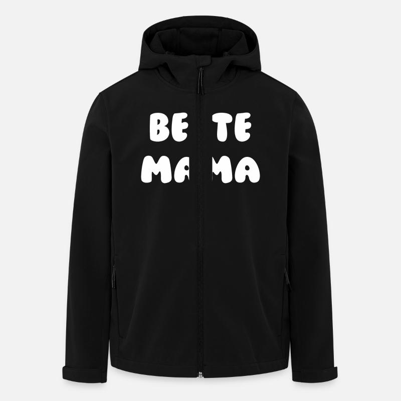 Beste Mama Weiß - Recycelte Männer Softshell-Jacke von Stanley/Stella - Schwarz