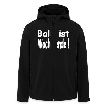 Auto - Recycelte Männer Softshell-Jacke von Stanley/Stella - Schwarz - Vorne - AI Model Male 185 light (185cm)