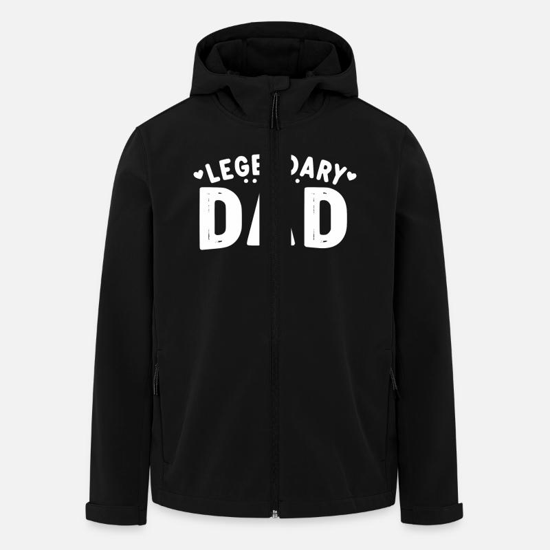 Legendary Dad - Men’s Recycled Softshell Jacket by Stanley/Stella - black