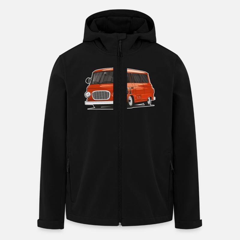 Barkas B1000 // Illustration - Recycelte Männer Softshell-Jacke von Stanley/Stella - Schwarz