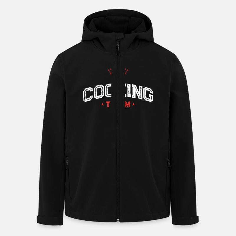 Cooking Team - Recycelte Männer Softshell-Jacke von Stanley/Stella - Schwarz