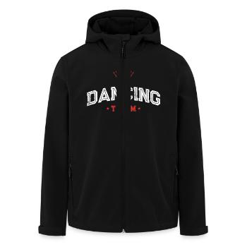 Dancing Team - Men’s Recycled Softshell Jacket by Stanley/Stella - black - Front - AI Model Male 185 light (185cm)