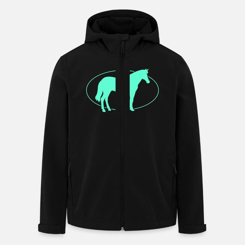 Pferd Cheval - Veste softshell homme en polyester recyclé Stanley/Stella - noir