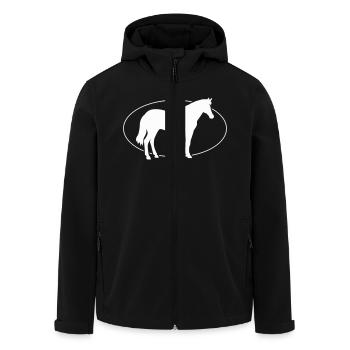 Pferd Cheval - Veste softshell homme en polyester recyclé Stanley/Stella - noir - Devant - AI Model Male 185 light (185cm)