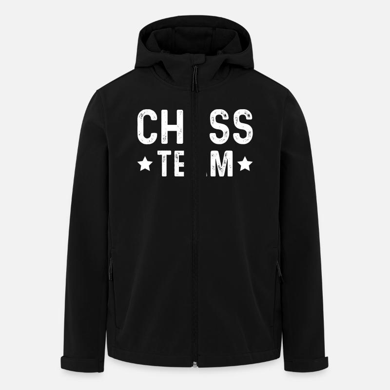 Chess Team - Recycelte Männer Softshell-Jacke von Stanley/Stella - Schwarz