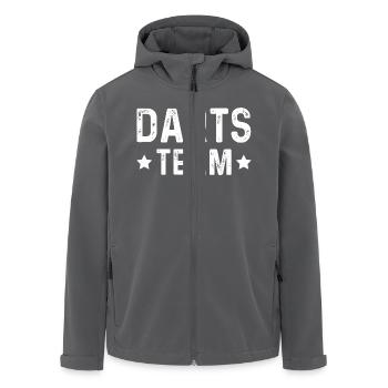 Darts Team - Recycelte Männer Softshell-Jacke von Stanley/Stella - Anthrazit - Vorne - AI Model Male 185 light (185cm)