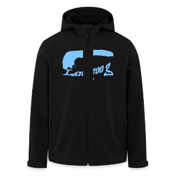 Tatouage Langeoog - Veste softshell homme en polyester recyclé Stanley/Stella - noir - Devant - AI Model Male 185 light (185cm)