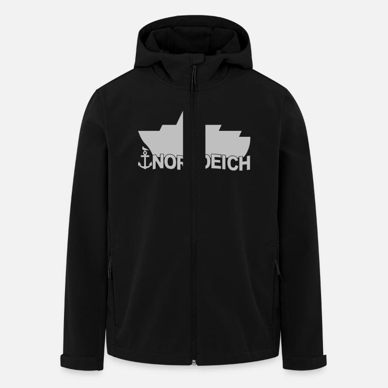 Ferry Norddeich Logo - Men’s Recycled Softshell Jacket by Stanley/Stella - black