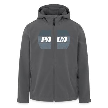 Papua Indonesia - Men’s Recycled Softshell Jacket by Stanley/Stella - black - Front - AI Model Male 185 light (185cm)