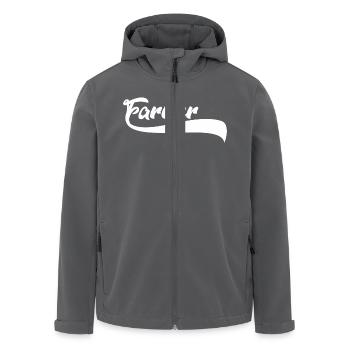 Proud Farmer Farmer Gift Saying Farmer - Men’s Recycled Softshell Jacket by Stanley/Stella - black - Front - AI Model Male 185 light (185cm)