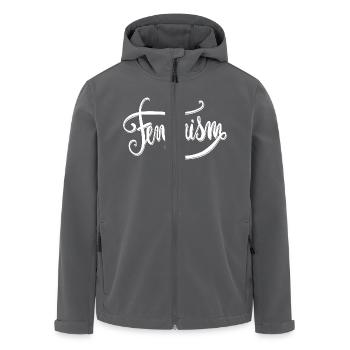 Feminismus Spruch Geschenk Vintage Emanzipation - Recycelte Männer Softshell-Jacke von Stanley/Stella - Schwarz - Vorne - AI Model Male 185 light (185cm)