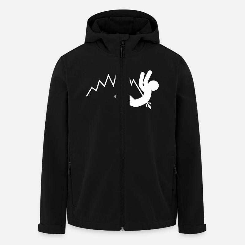 Baisse des prix (blanc) - Veste softshell homme en polyester recyclé Stanley/Stella - noir