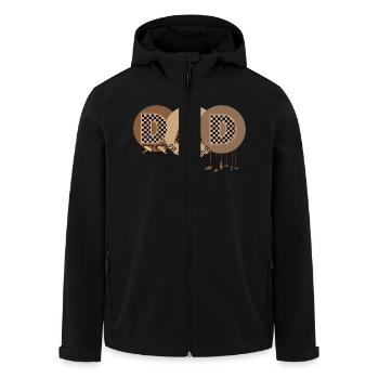 Vatertagsgeschenk – Lustiges & herzliches Papa T-Shirt - Recycelte Männer Softshell-Jacke von Stanley/Stella - Schwarz - Vorne - AI Model Male 185 light (185cm)