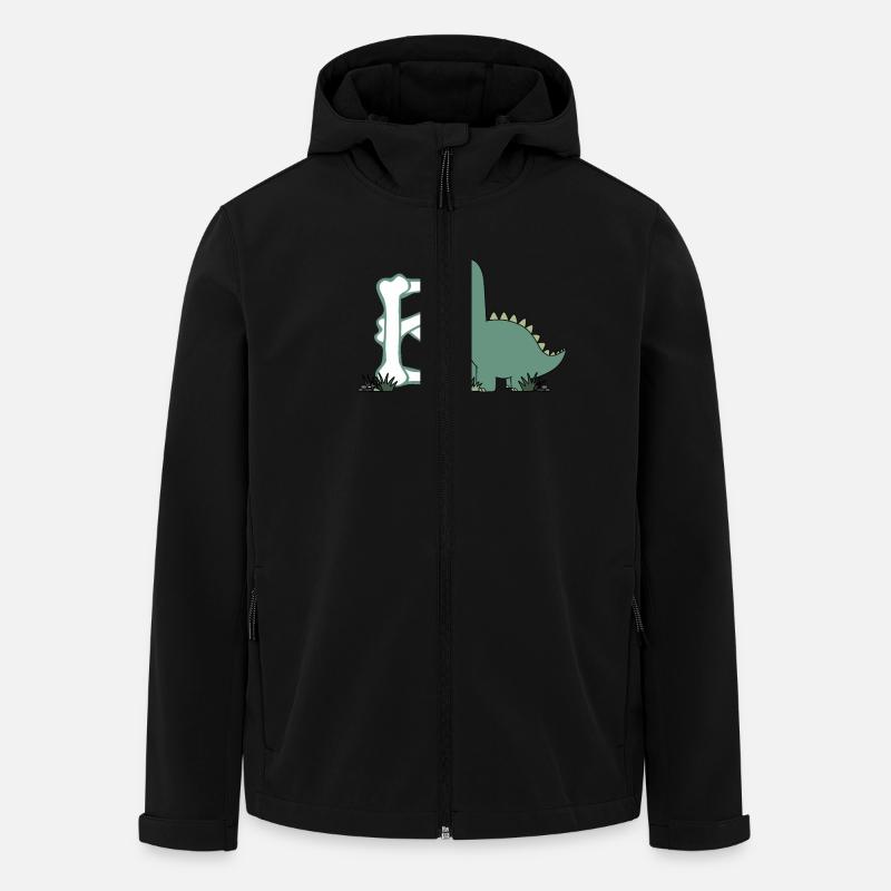 Letter B - Men’s Recycled Softshell Jacket by Stanley/Stella - black