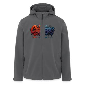 Chaos Tiger - Wildstyle Graffiti Design - Veste softshell homme en polyester recyclé Stanley/Stella - noir - Devant - AI Model Male 185 light (185cm)