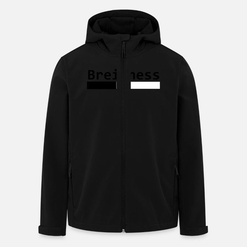 Breitness 40 - Recycelte Männer Softshell-Jacke von Stanley/Stella - Schwarz