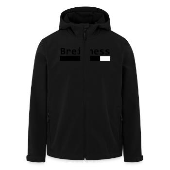 Breitness 80 - Recycelte Männer Softshell-Jacke von Stanley/Stella - Schwarz - Vorne - AI Model Male 185 light (185cm)