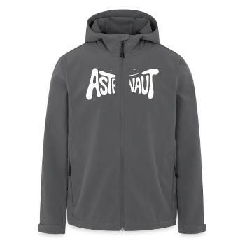 Astronaute - Cool Astonomy Logo - Veste softshell homme en polyester recyclé Stanley/Stella - noir - Devant - AI Model Male 185 light (185cm)