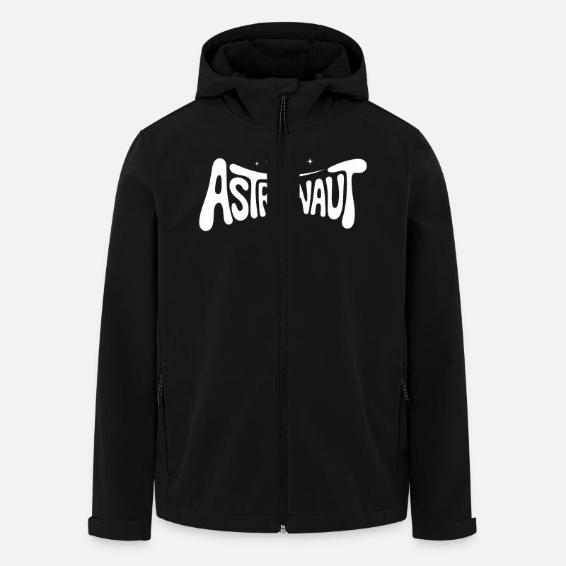 Astronaut - Cooles Astonomy-Logo - Recycelte Männer Softshell-Jacke von Stanley/Stella - Schwarz