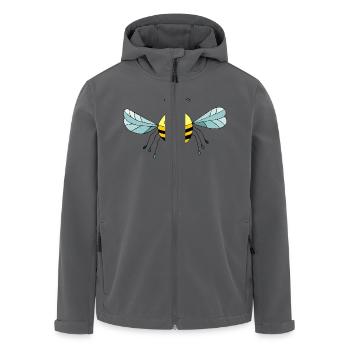 Insecte - Veste softshell homme en polyester recyclé Stanley/Stella - noir - Devant - AI Model Male 185 light (185cm)