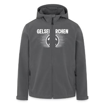 Gelsenkirchen Bergbau Glueck auf - Recycelte Männer Softshell-Jacke von Stanley/Stella - Schwarz - Vorne - AI Model Male 185 light (185cm)