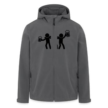 Enterrement de vie de garçon - Veste softshell homme en polyester recyclé Stanley/Stella - noir - Devant - AI Model Male 185 light (185cm)