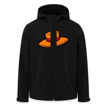 Hut - Recycelte Männer Softshell-Jacke von Stanley/Stella - Schwarz - Vorne - AI Model Male 185 light (185cm)