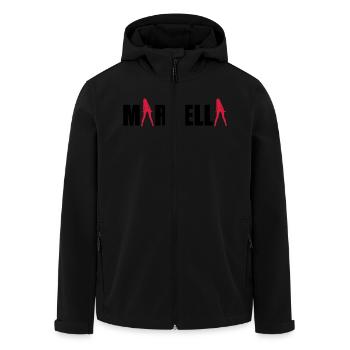 Marbella sexy Girls holiday Spain - Men’s Recycled Softshell Jacket by Stanley/Stella - black - Front - AI Model Male 185 light (185cm)