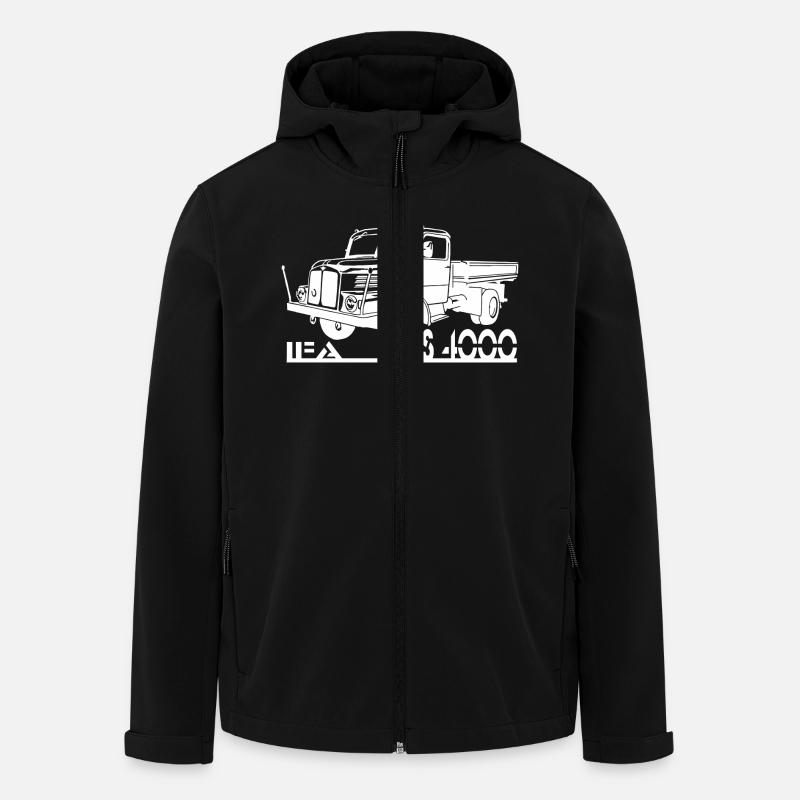 DDR LKW IFA S4000 - Recycelte Männer Softshell-Jacke von Stanley/Stella - Schwarz
