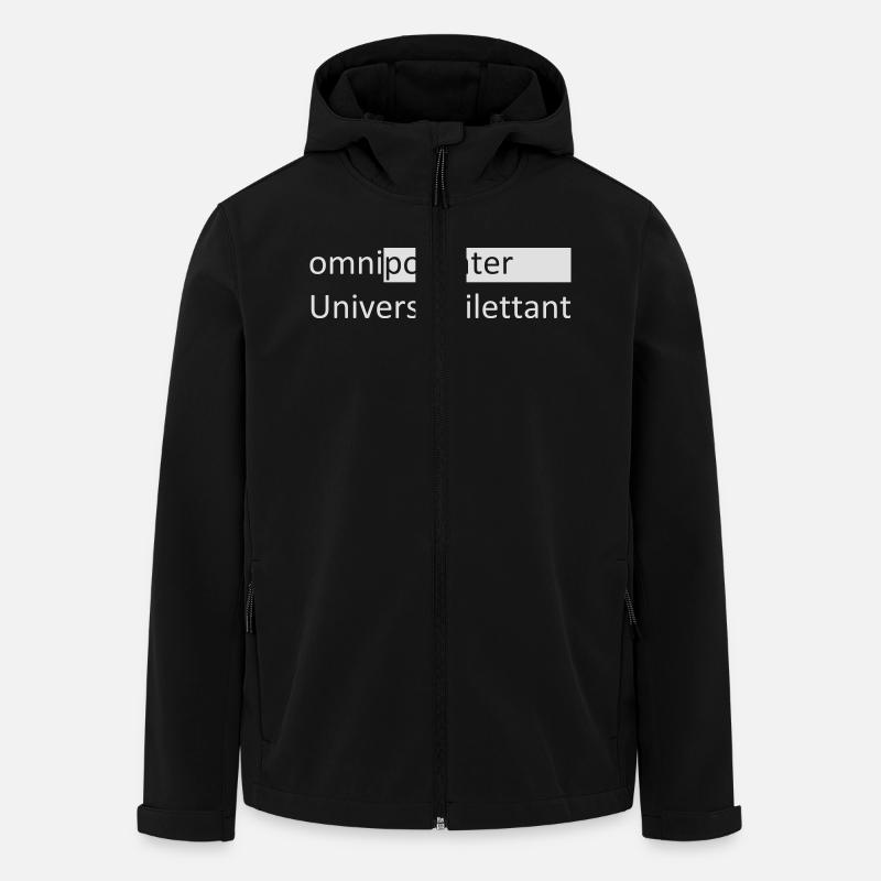 omnipotenter Universaldilettant - Recycelte Männer Softshell-Jacke von Stanley/Stella - Schwarz