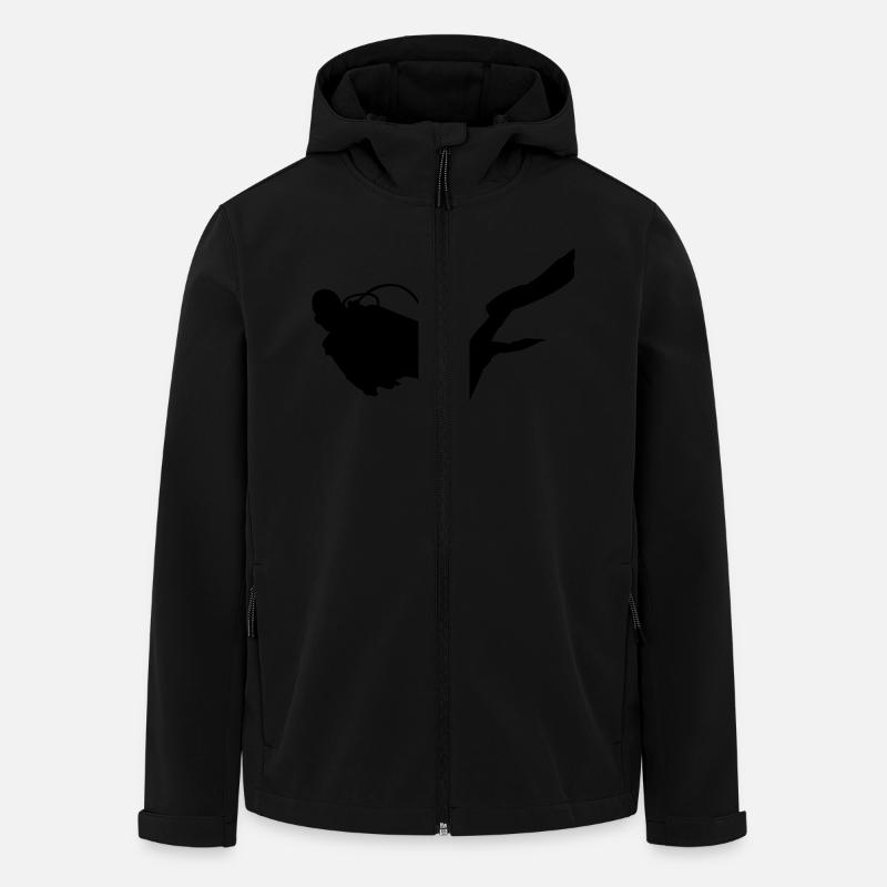 Diver - Men’s Recycled Softshell Jacket by Stanley/Stella - black