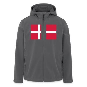 denmark flag - Recycelte Männer Softshell-Jacke von Stanley/Stella - Schwarz - Vorne - AI Model Male 185 light (185cm)