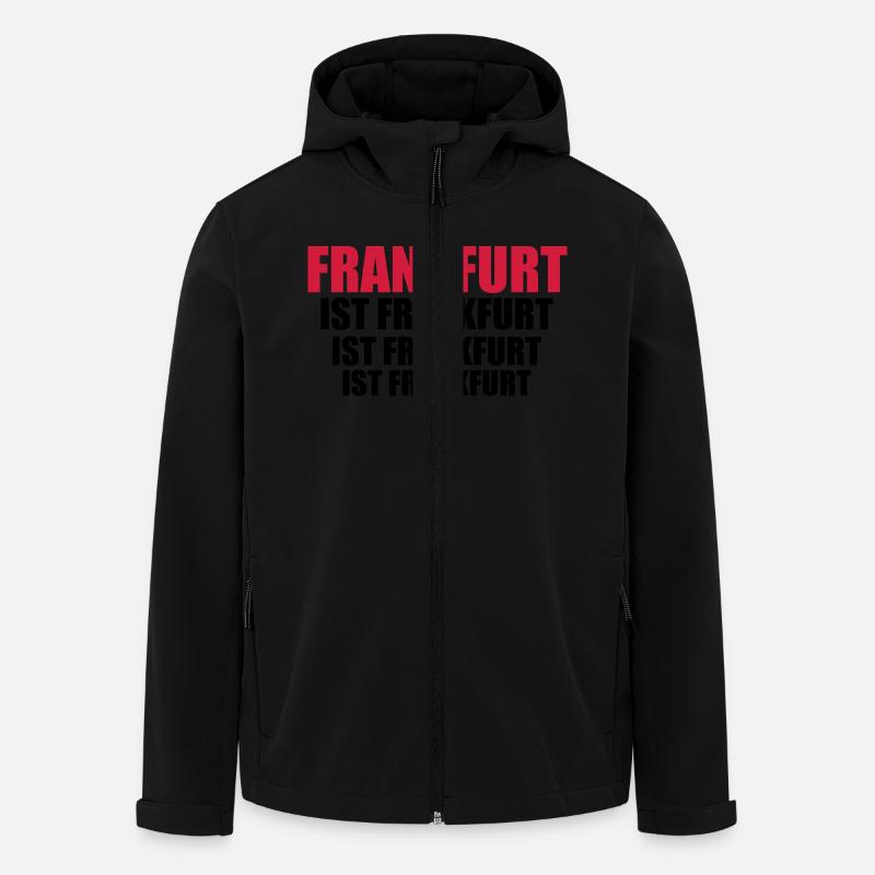 FRANKFURT ist Frankfurt - Recycelte Männer Softshell-Jacke von Stanley/Stella - Schwarz