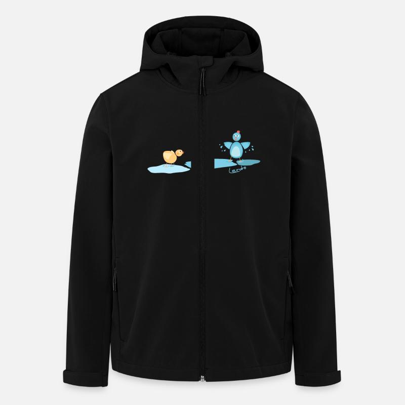little birds - Recycelte Männer Softshell-Jacke von Stanley/Stella - Schwarz