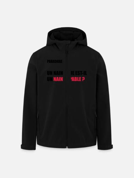 PARADOXE nain - Veste softshell homme en polyester recyclé Stanley/Stella - noir