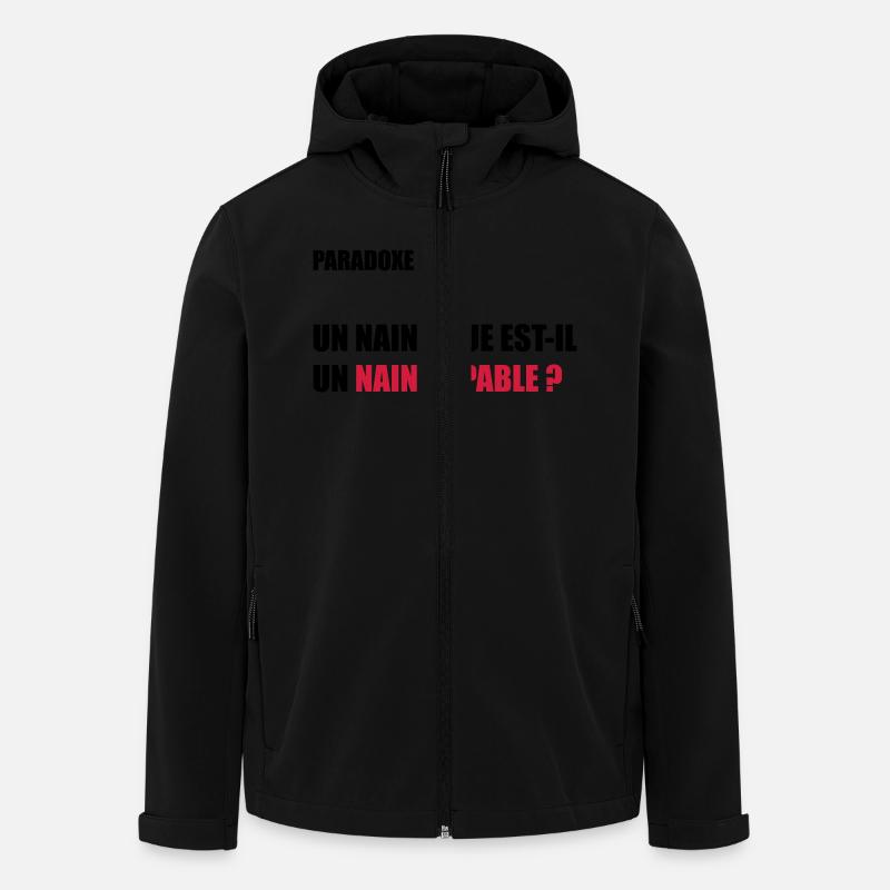 PARADOXE nain - Veste softshell homme en polyester recyclé Stanley/Stella - noir