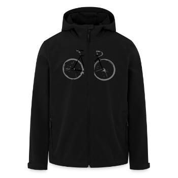 Rennrad - Recycelte Männer Softshell-Jacke von Stanley/Stella - Schwarz - Vorne - AI Model Male 185 light (185cm)