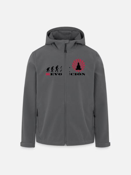 r-evolution, Evolution, darvin, revolution, Buddha - Recycelte Männer Softshell-Jacke von Stanley/Stella - Schwarz