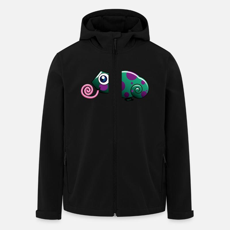 Chaleeon - Recycelte Männer Softshell-Jacke von Stanley/Stella - Schwarz