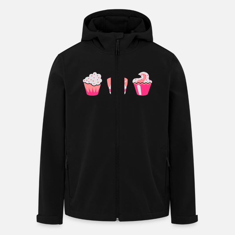 Drei Muffins - Recycelte Männer Softshell-Jacke von Stanley/Stella - Schwarz