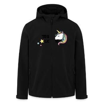 Team licorne - Veste softshell homme en polyester recyclé Stanley/Stella - noir - Devant - AI Model Male 185 light (185cm)