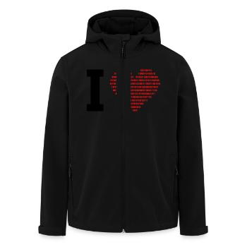 I love digital - Recycelte Männer Softshell-Jacke von Stanley/Stella - Schwarz - Vorne - AI Model Male 185 light (185cm)