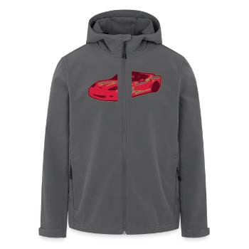 auto car - Men’s Recycled Softshell Jacket by Stanley/Stella - black - Front - AI Model Male 185 light (185cm)