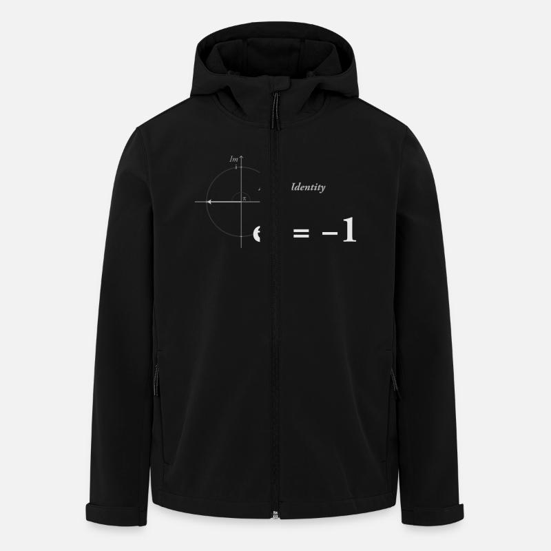 Euler's Identity Math light - Men’s Recycled Softshell Jacket by Stanley/Stella - black