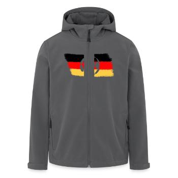 Germany - Veste softshell homme en polyester recyclé Stanley/Stella - noir - Devant - AI Model Male 185 light (185cm)