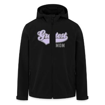 Greatest MOM 2C - Recycelte Männer Softshell-Jacke von Stanley/Stella - Schwarz - Vorne - AI Model Male 185 light (185cm)